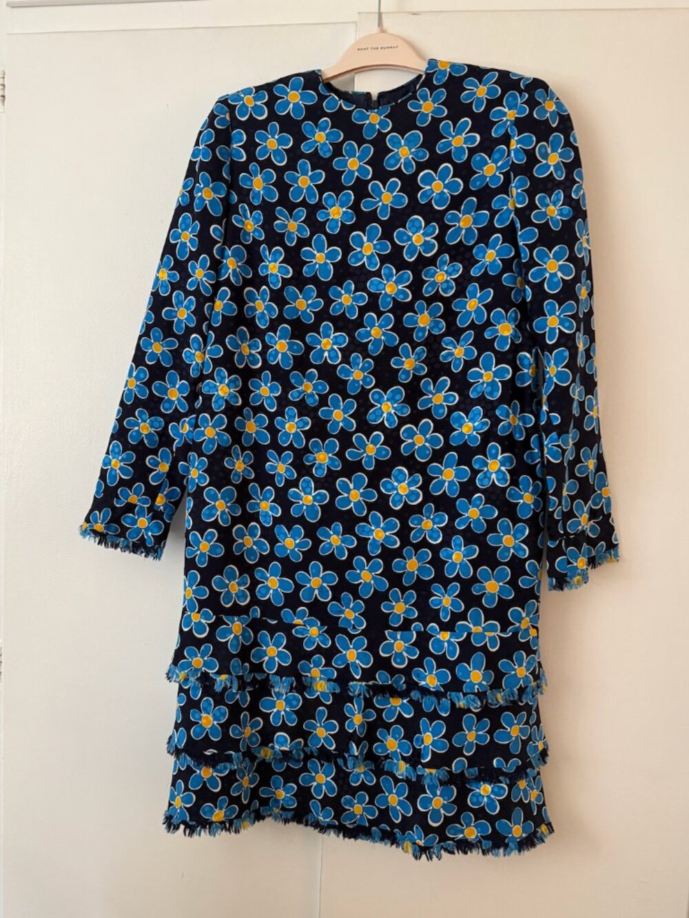Vintage 1980's silk daisy dress